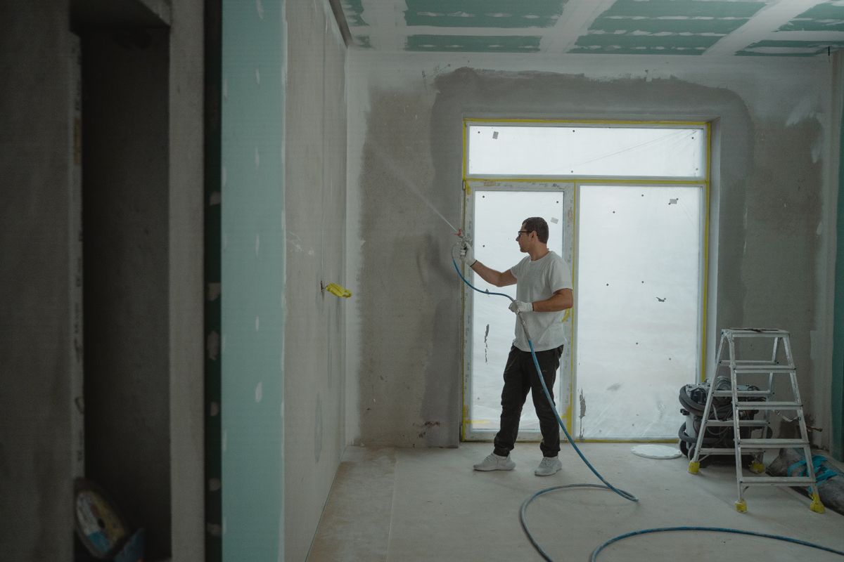 Sfeerbeeld van stucwerk aan het plafond